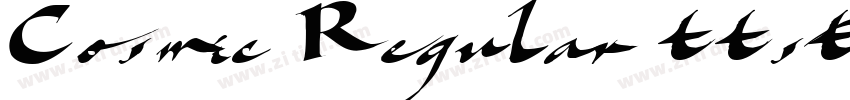 Cosmic Regular ttstd字体转换